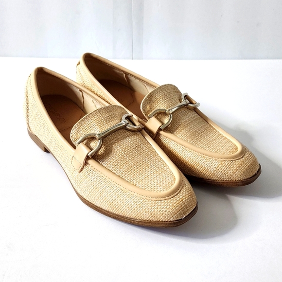 12 Thompson Women's Natural Chain Bit Straw Loafer Size 9 - Picture 8 of 11